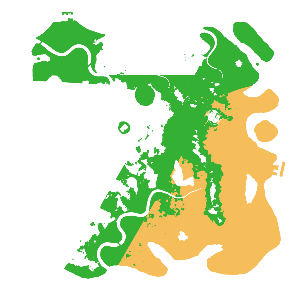 Biome Rust Map: Procedural Map, Size: 4000, Seed: 91017390