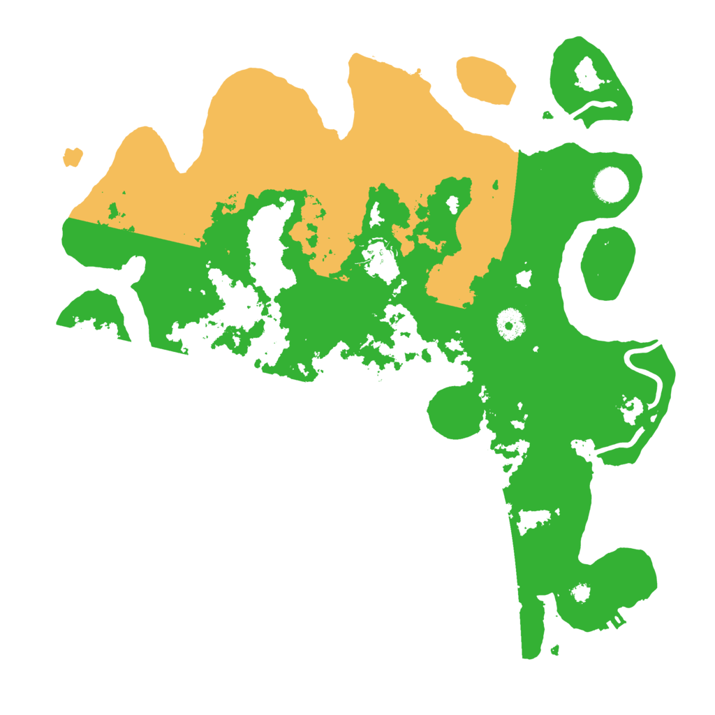 Biome Rust Map: Procedural Map, Size: 3600, Seed: 1199213911