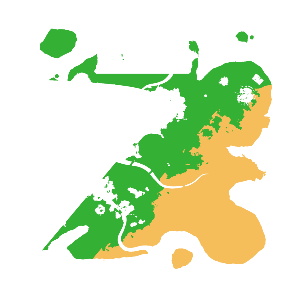 Biome Rust Map: Procedural Map, Size: 3000, Seed: 168366491