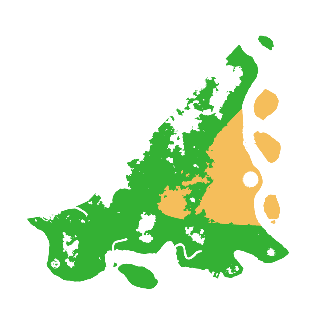 Biome Rust Map: Procedural Map, Size: 3500, Seed: 2032238336