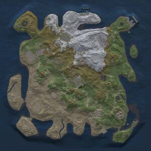 Thumbnail Rust Map: Procedural Map, Size: 3750, Seed: 76335824, 15 Monuments