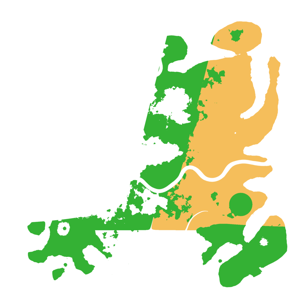 Biome Rust Map: Procedural Map, Size: 3500, Seed: 16377066