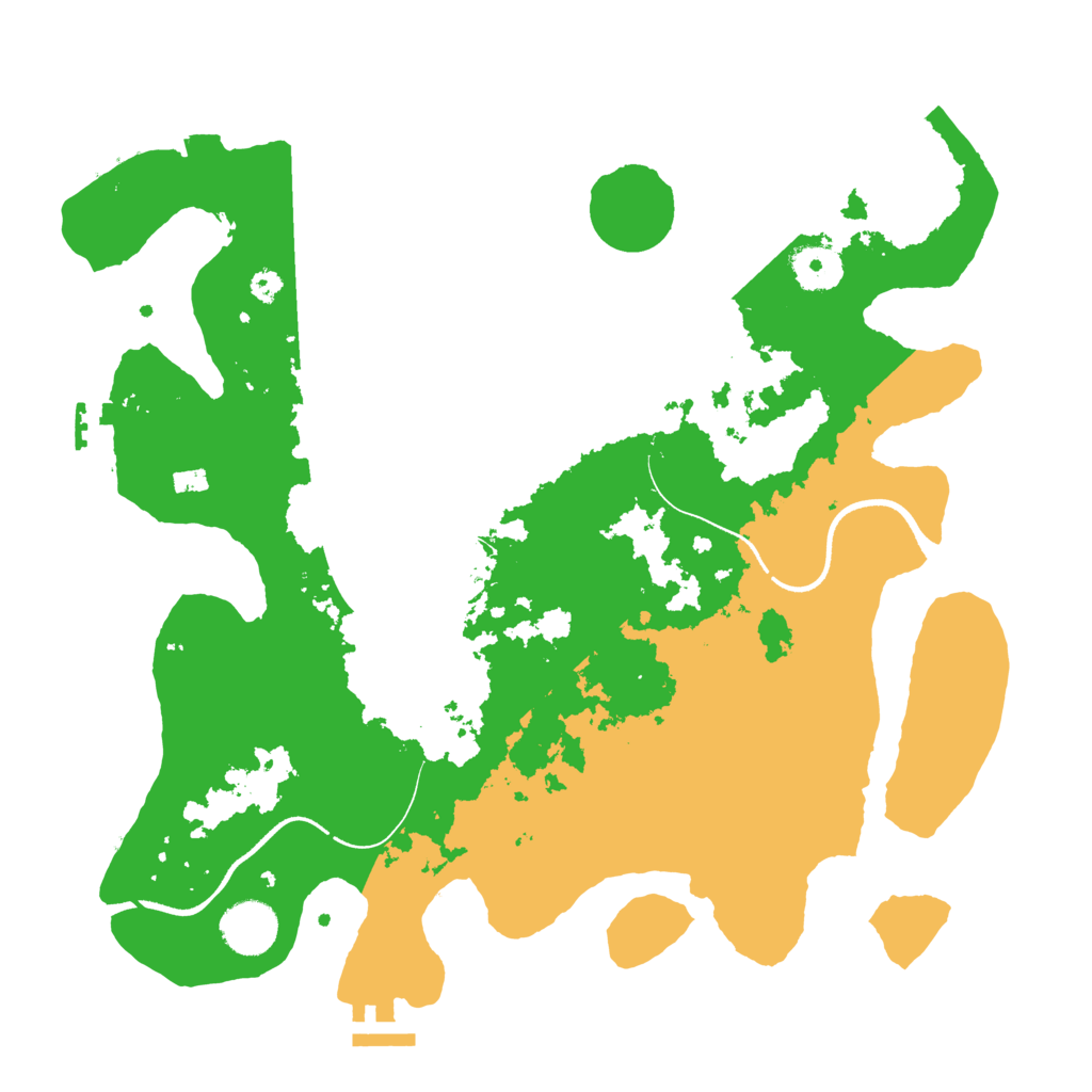 Biome Rust Map: Procedural Map, Size: 3500, Seed: 96314164