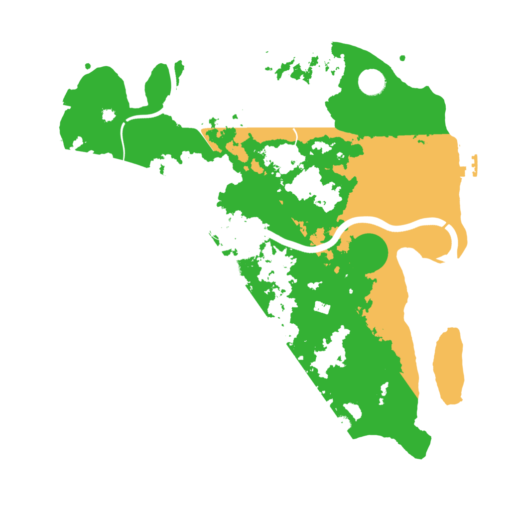 Biome Rust Map: Procedural Map, Size: 3500, Seed: 76988990