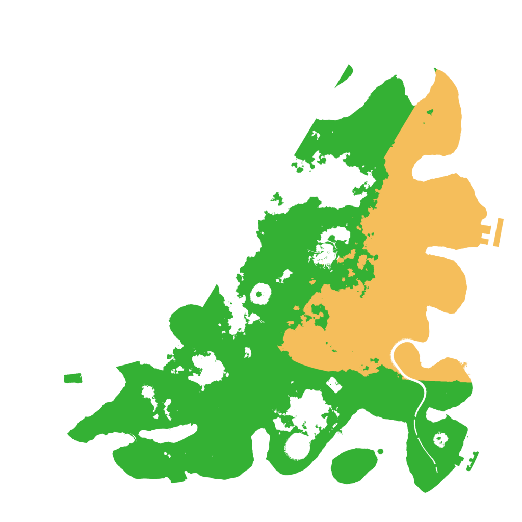 Biome Rust Map: Procedural Map, Size: 3700, Seed: 18749089