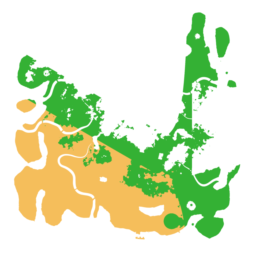 Biome Rust Map: Procedural Map, Size: 4300, Seed: 553426042