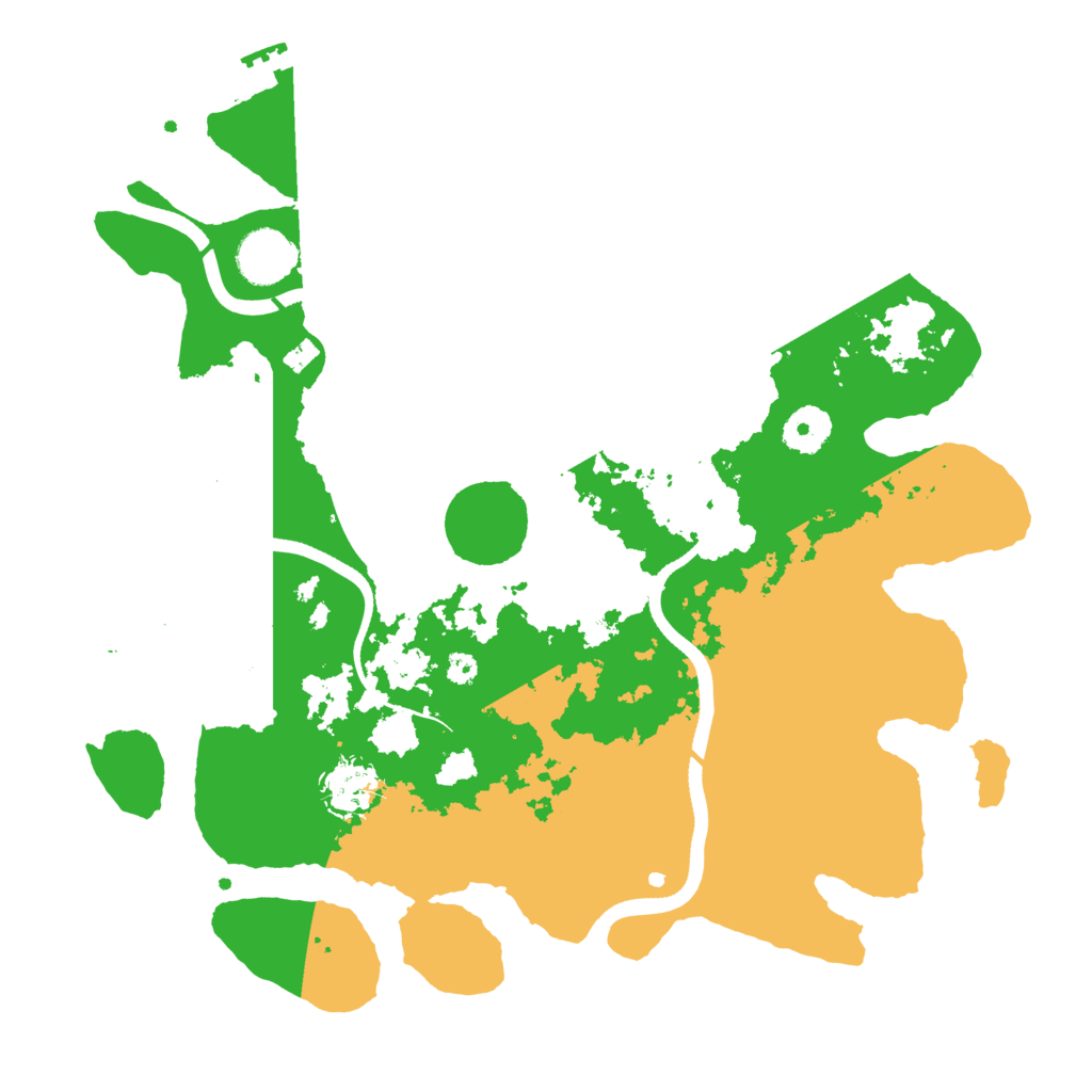 Biome Rust Map: Procedural Map, Size: 3500, Seed: 964867707