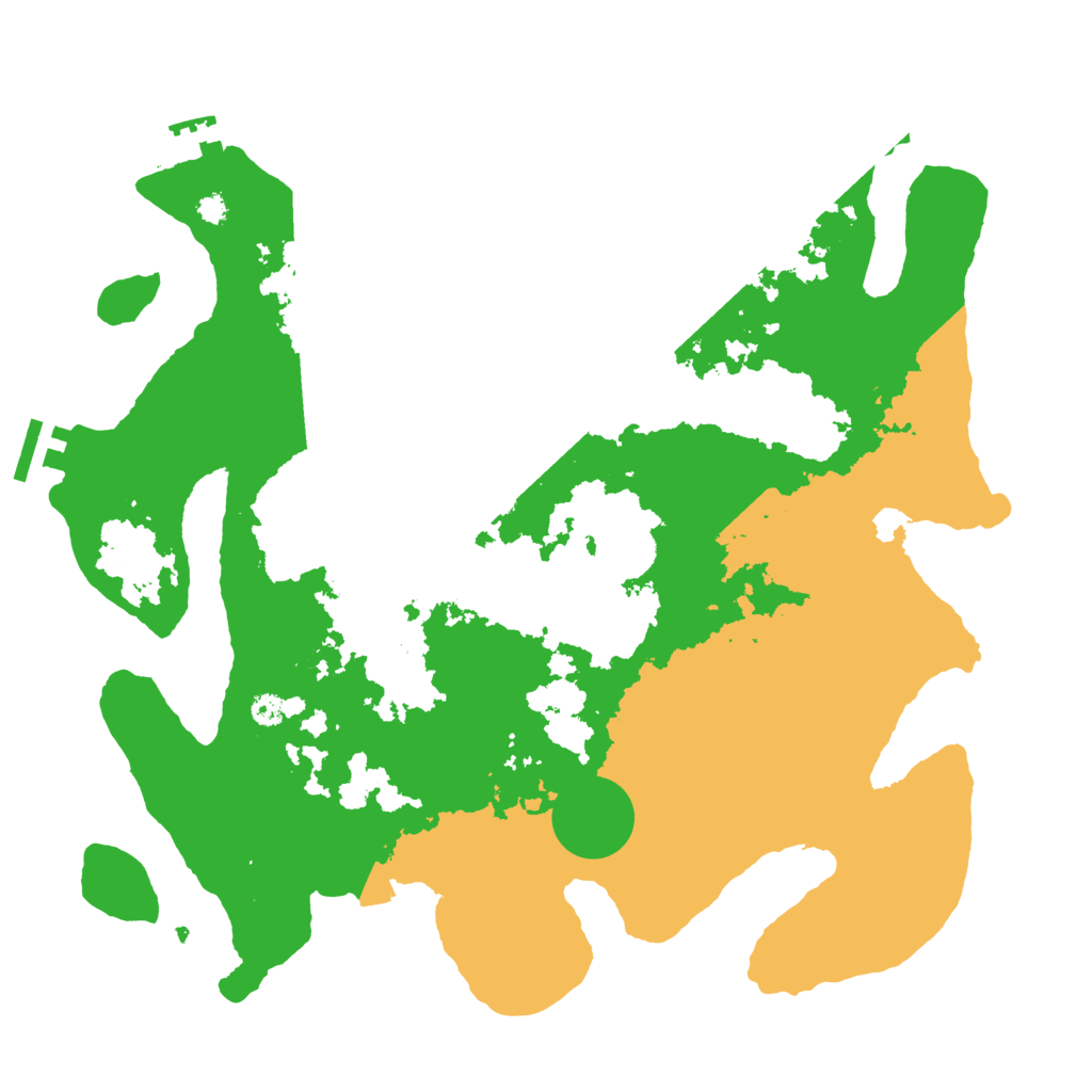 Biome Rust Map: Procedural Map, Size: 3500, Seed: 483142960