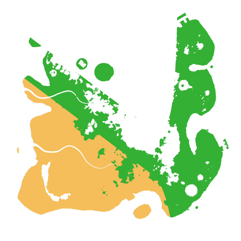 Biome Rust Map: Procedural Map, Size: 3500, Seed: 26470743