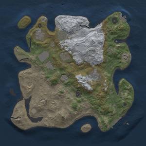 Thumbnail Rust Map: Procedural Map, Size: 3500, Seed: 26470743, 19 Monuments