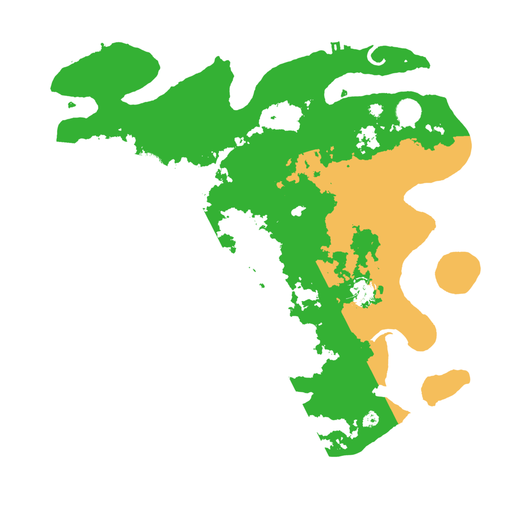 Biome Rust Map: Procedural Map, Size: 3500, Seed: 35165442