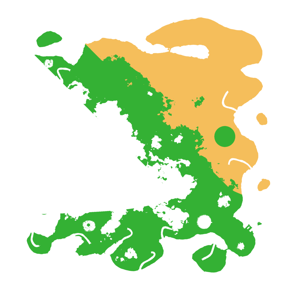 Biome Rust Map: Procedural Map, Size: 3700, Seed: 25682567