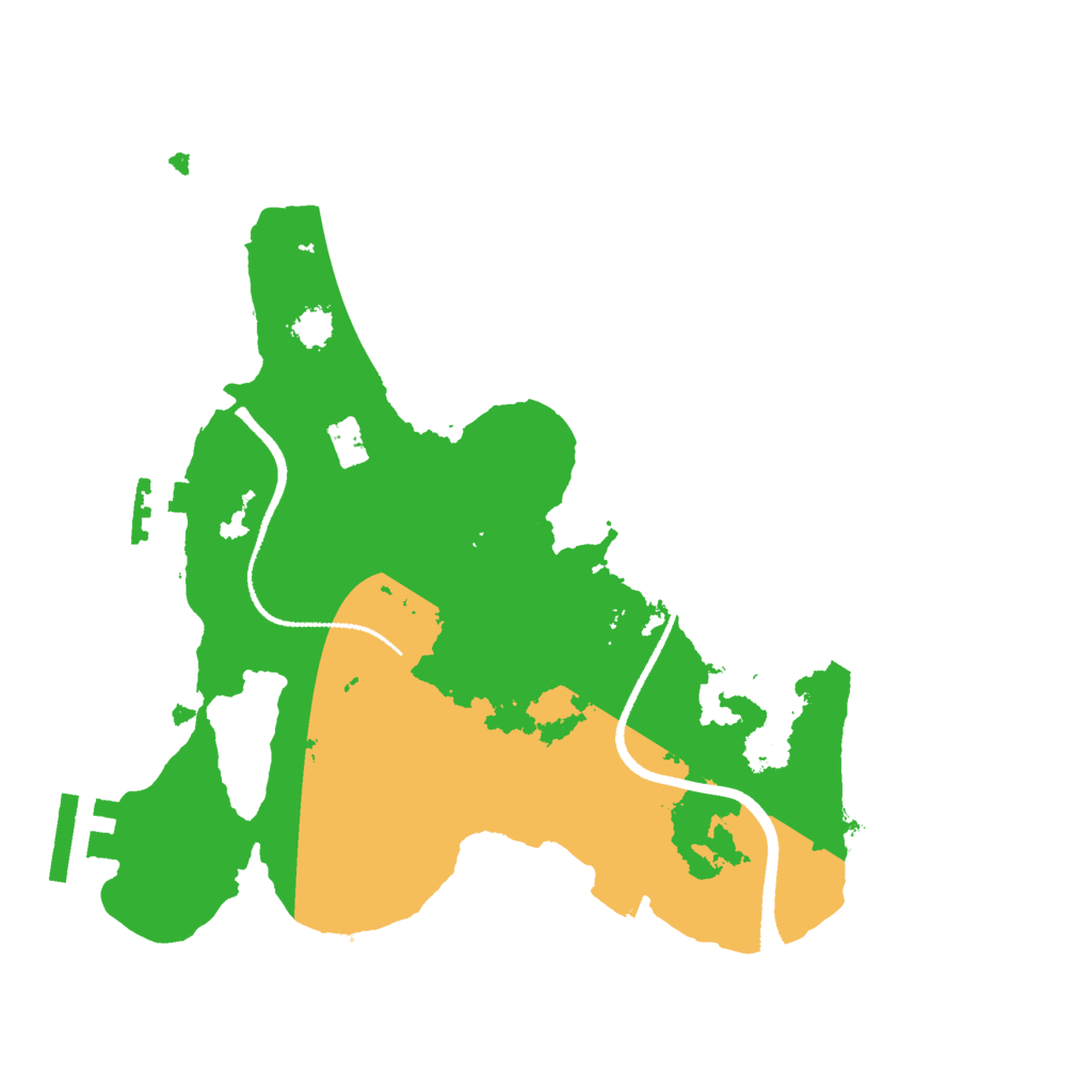 Biome Rust Map: Procedural Map, Size: 2500, Seed: 2006248523