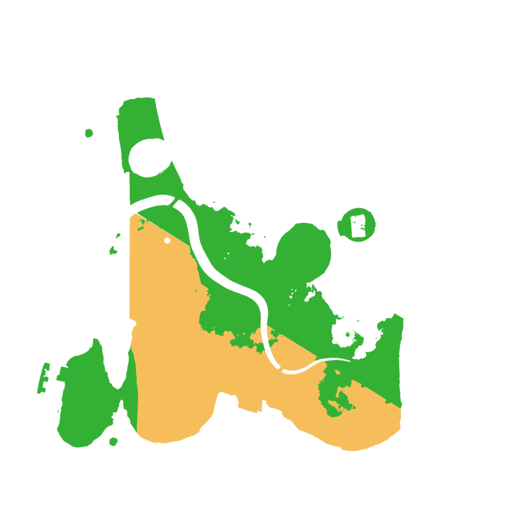 Biome Rust Map: Procedural Map, Size: 2500, Seed: 2006248523