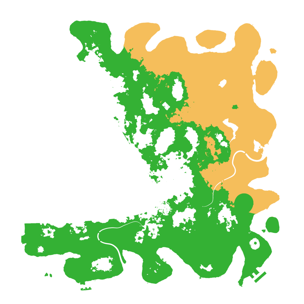 Biome Rust Map: Procedural Map, Size: 4300, Seed: 172340580