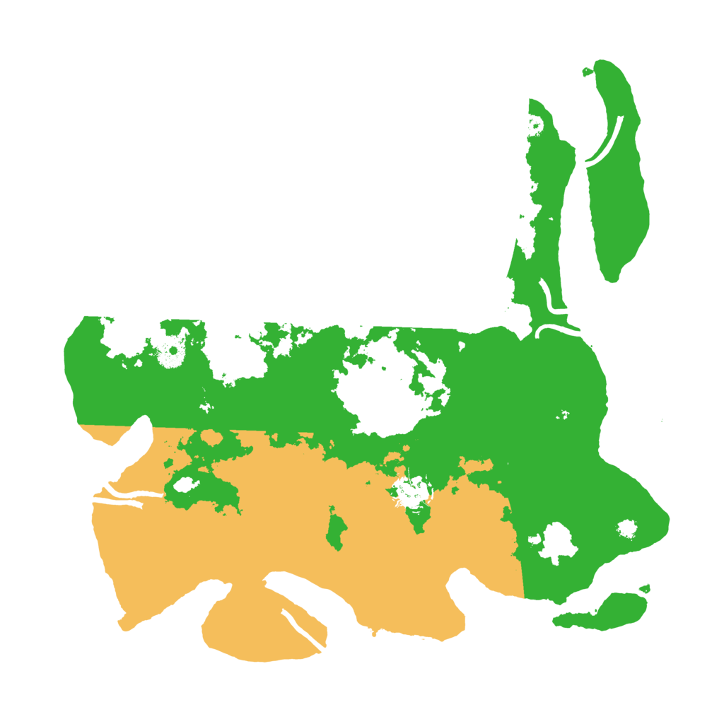 Biome Rust Map: Procedural Map, Size: 3500, Seed: 45009049