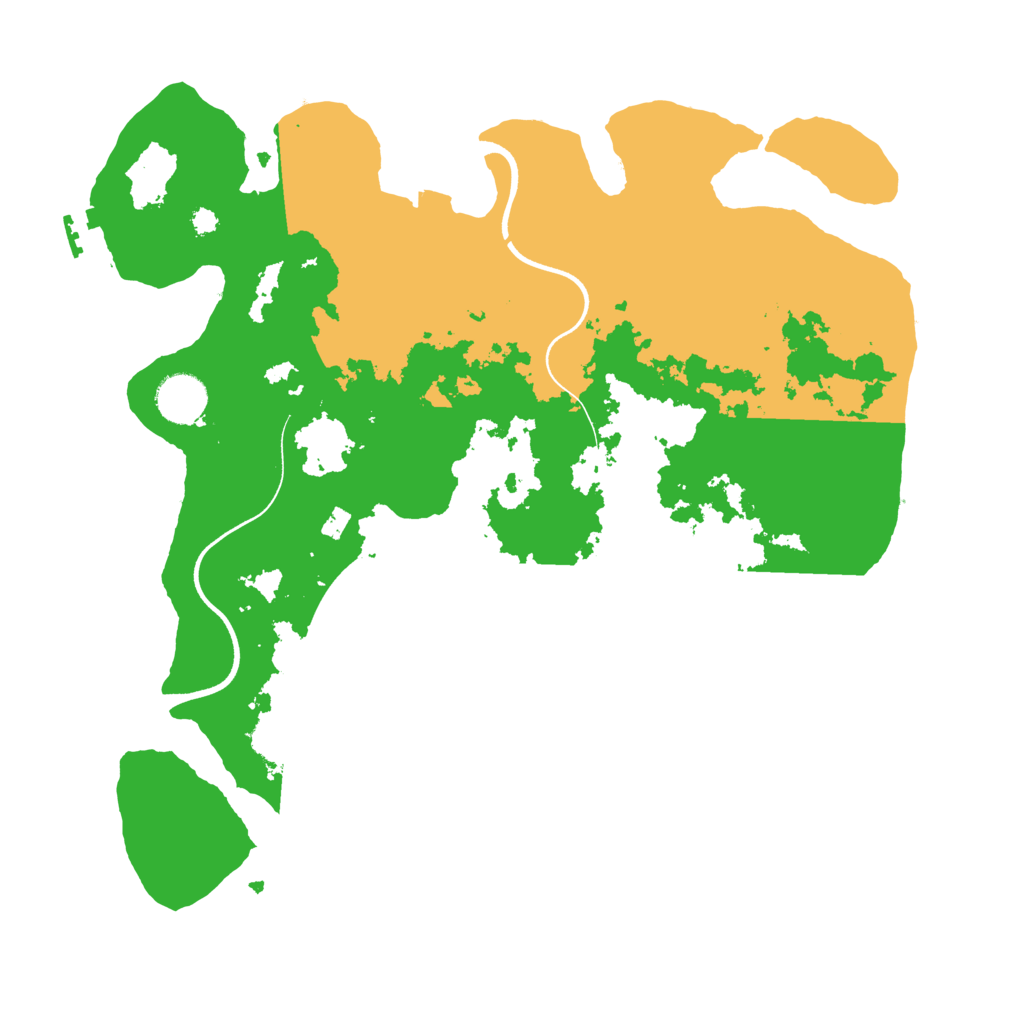 Biome Rust Map: Procedural Map, Size: 3600, Seed: 15286