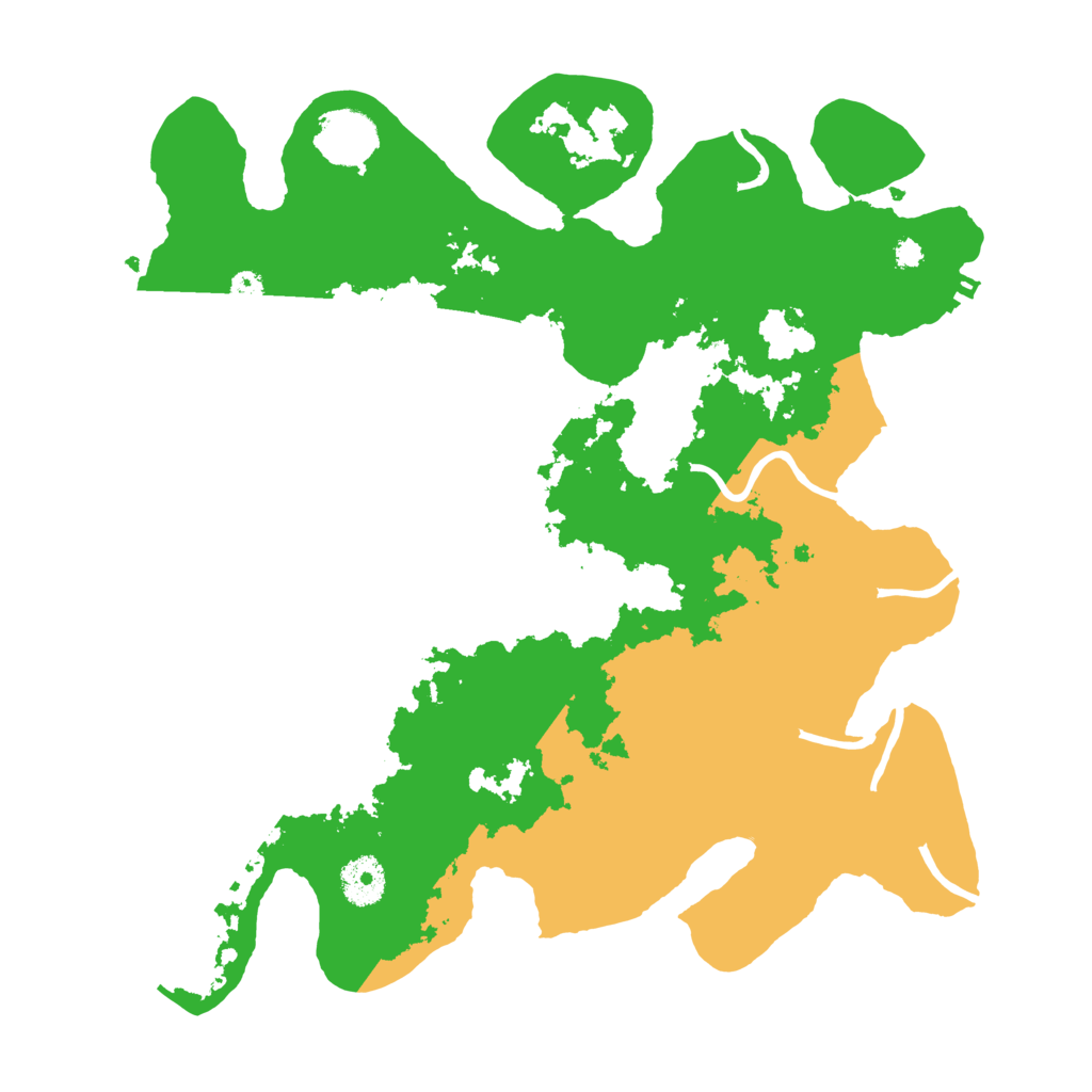 Biome Rust Map: Procedural Map, Size: 3500, Seed: 81222989