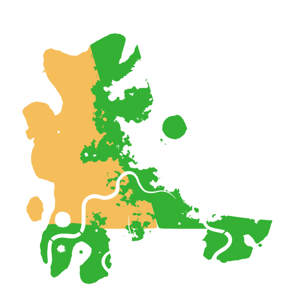Biome Rust Map: Procedural Map, Size: 3500, Seed: 70693195