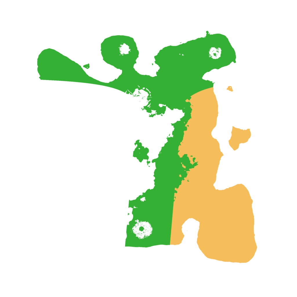 Biome Rust Map: Procedural Map, Size: 2500, Seed: 710384566