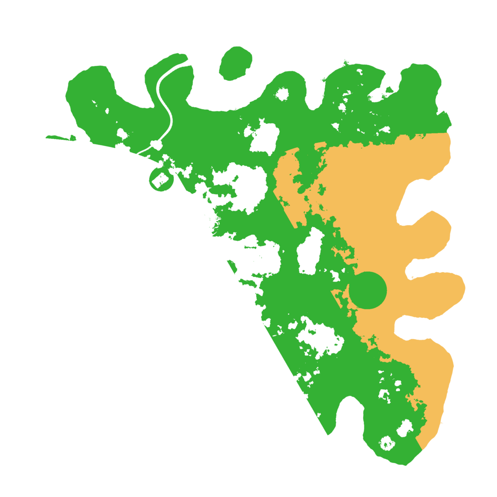 Biome Rust Map: Procedural Map, Size: 3500, Seed: 21206437