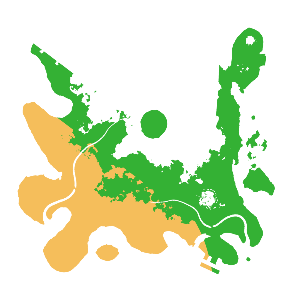 Biome Rust Map: Procedural Map, Size: 3000, Seed: 2448811
