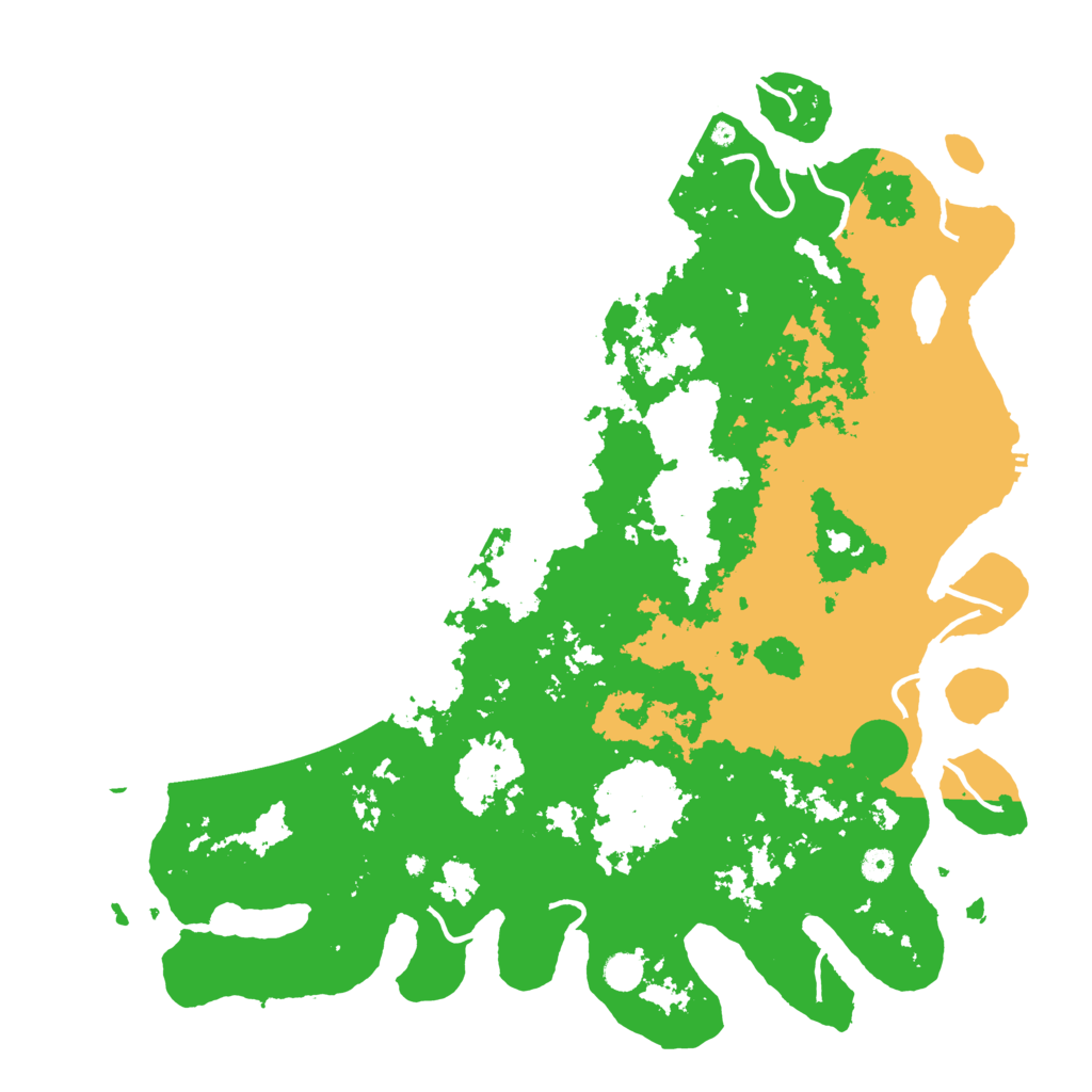 Biome Rust Map: Procedural Map, Size: 5000, Seed: 666543