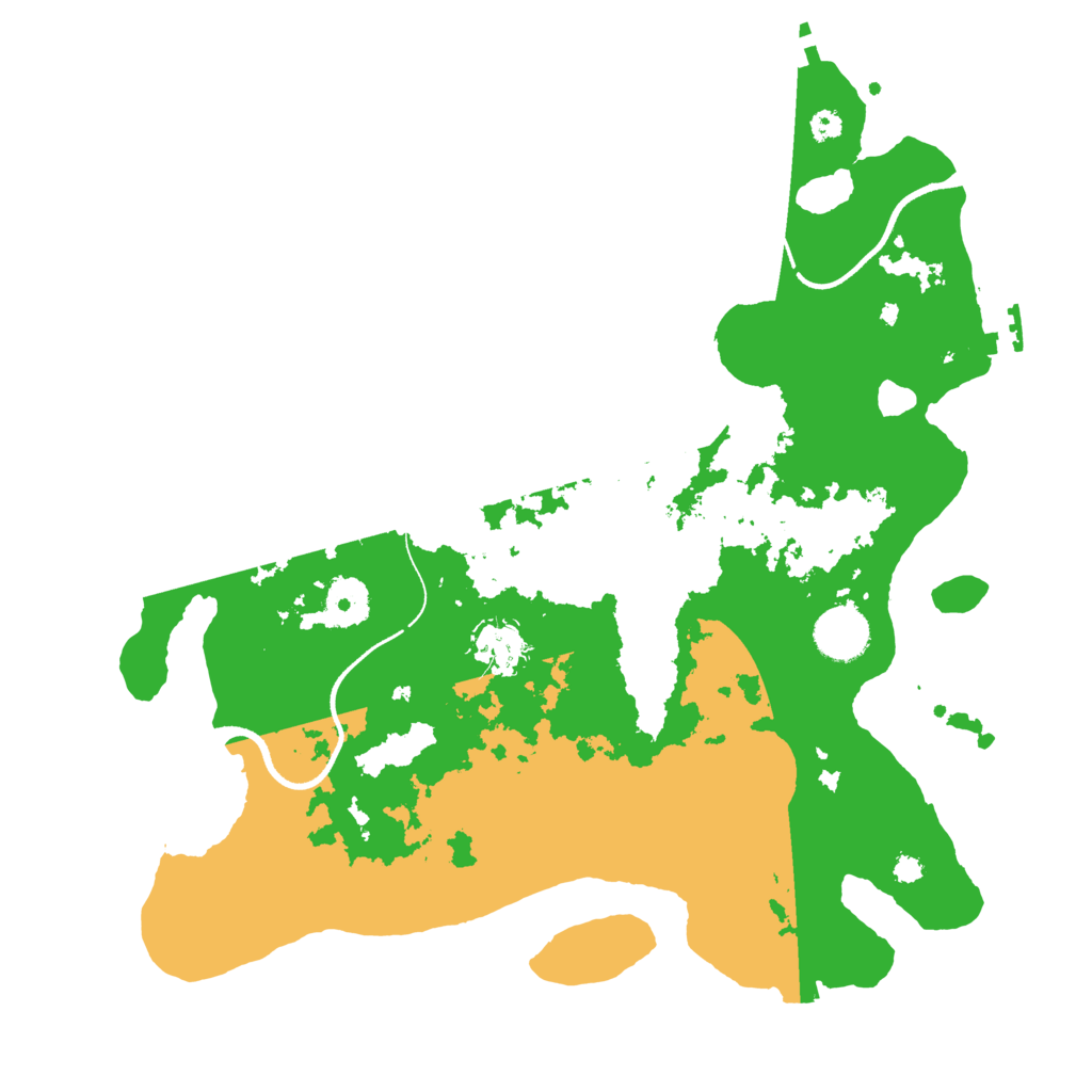 Biome Rust Map: Procedural Map, Size: 3500, Seed: 5044809