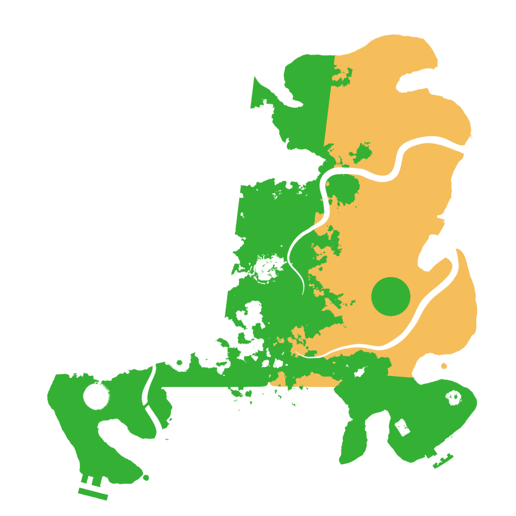 Biome Rust Map: Procedural Map, Size: 3500, Seed: 862516740