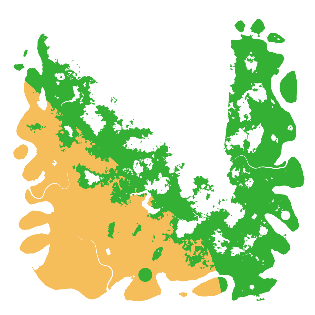 Biome Rust Map: Procedural Map, Size: 6000, Seed: 696969696
