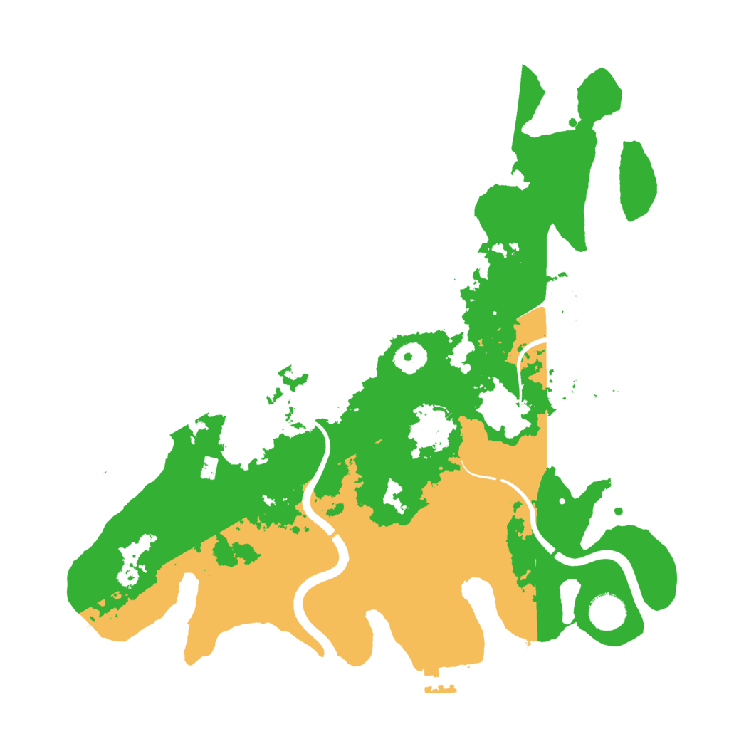 Biome Rust Map: Procedural Map, Size: 3500, Seed: 353454573