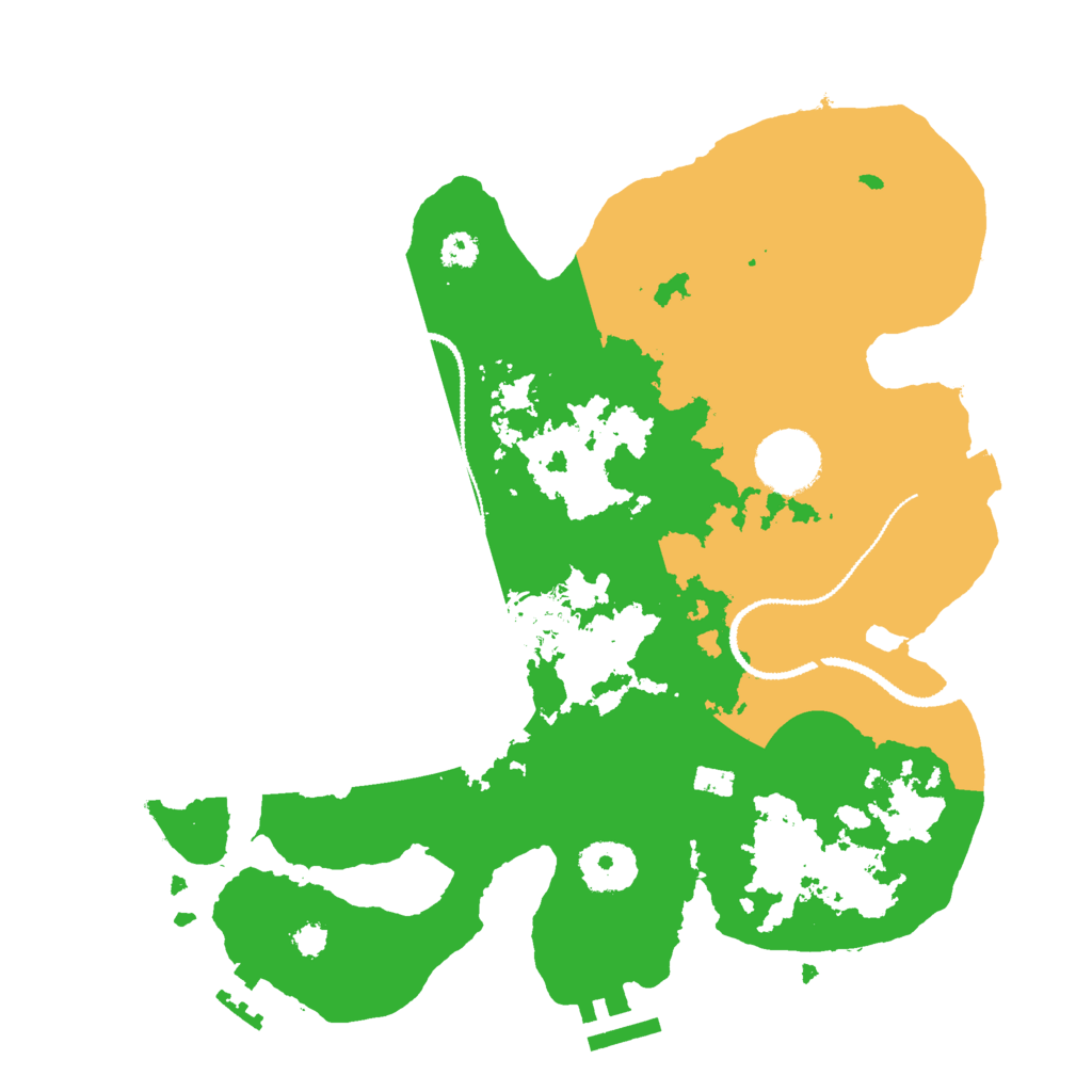 Biome Rust Map: Procedural Map, Size: 3000, Seed: 36134
