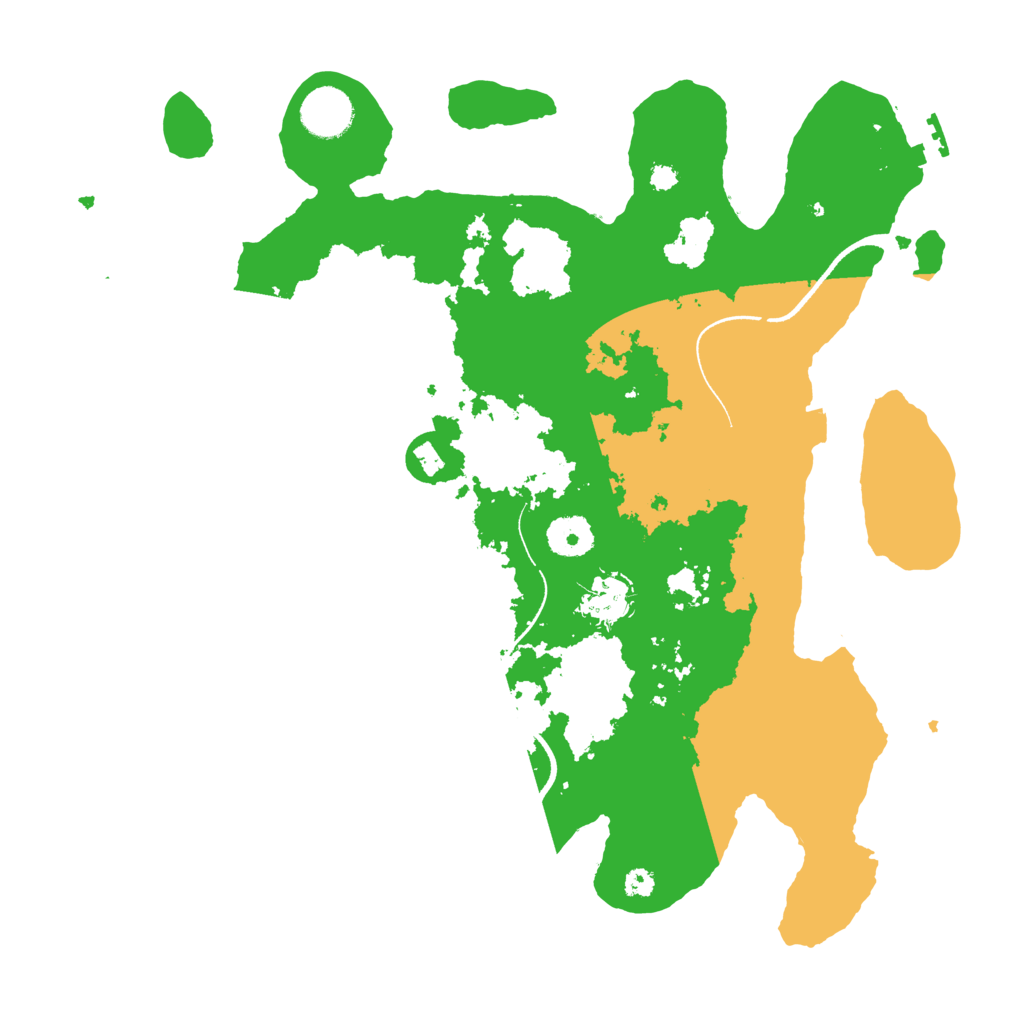 Biome Rust Map: Procedural Map, Size: 3500, Seed: 86850124