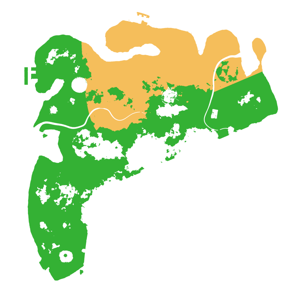 Biome Rust Map: Procedural Map, Size: 3500, Seed: 1791834533