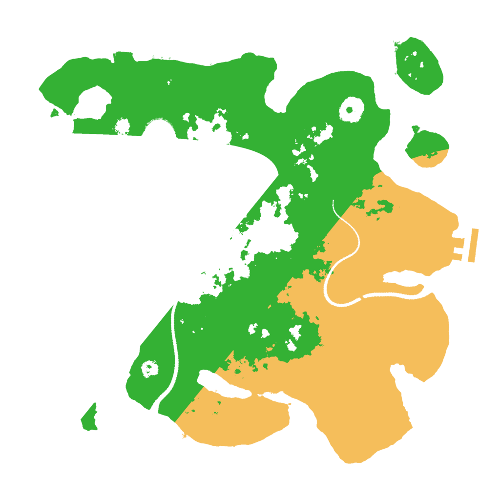 Biome Rust Map: Procedural Map, Size: 3000, Seed: 52213