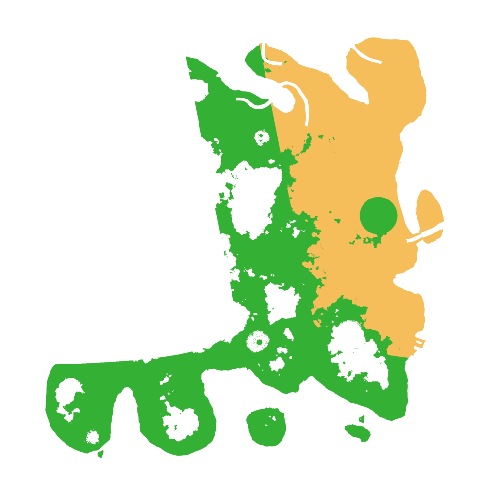 Biome Rust Map: Procedural Map, Size: 3500, Seed: 1118007422