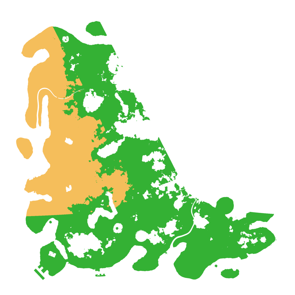 Biome Rust Map: Procedural Map, Size: 4500, Seed: 1961909657