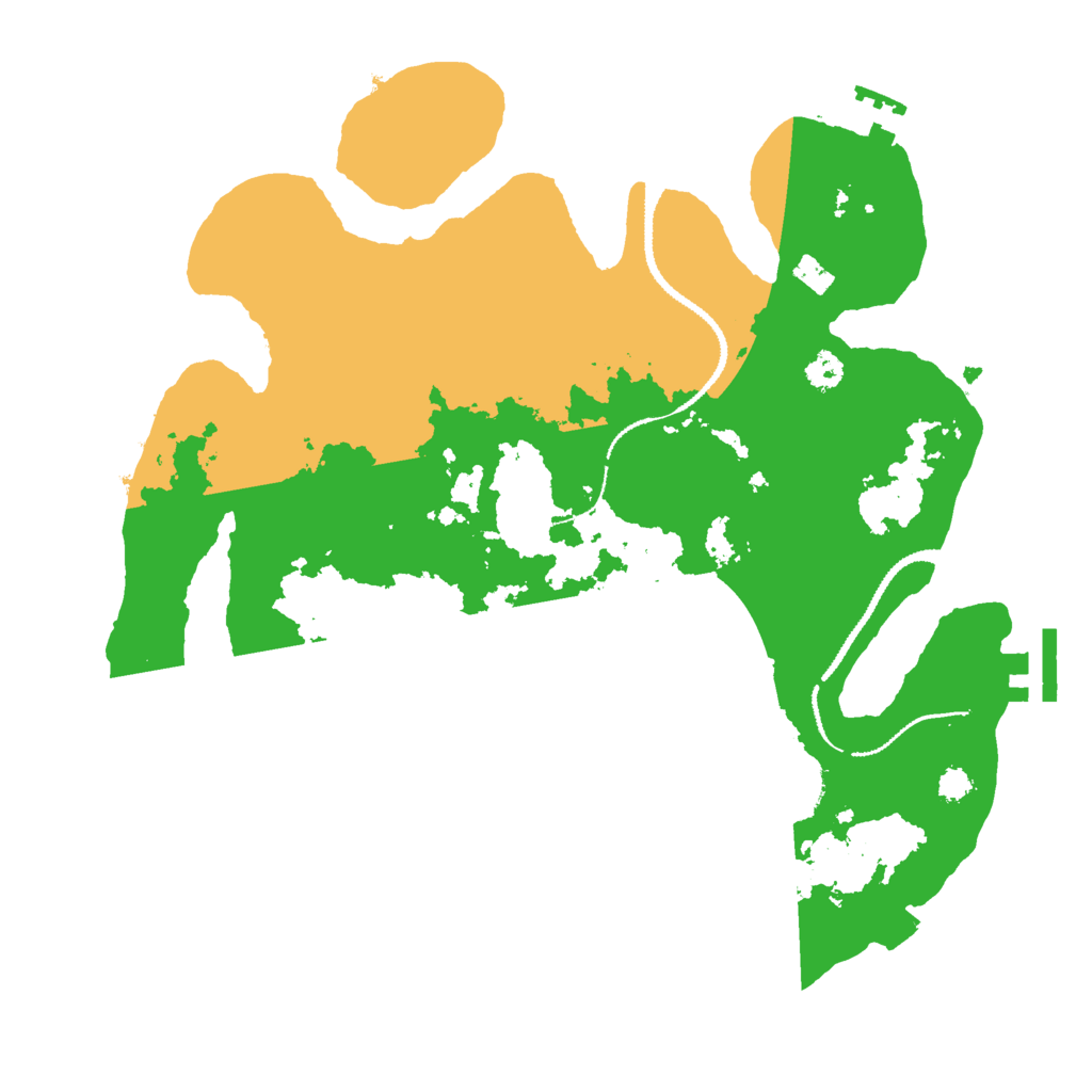 Biome Rust Map: Procedural Map, Size: 3000, Seed: 56297