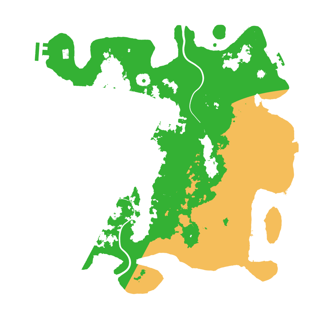 Biome Rust Map: Procedural Map, Size: 3500, Seed: 94786836