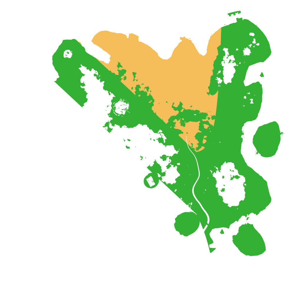 Biome Rust Map: Procedural Map, Size: 3500, Seed: 69736158