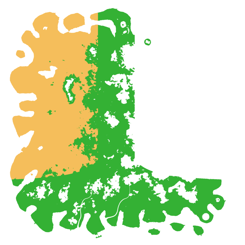 Biome Rust Map: Procedural Map, Size: 6000, Seed: 984557