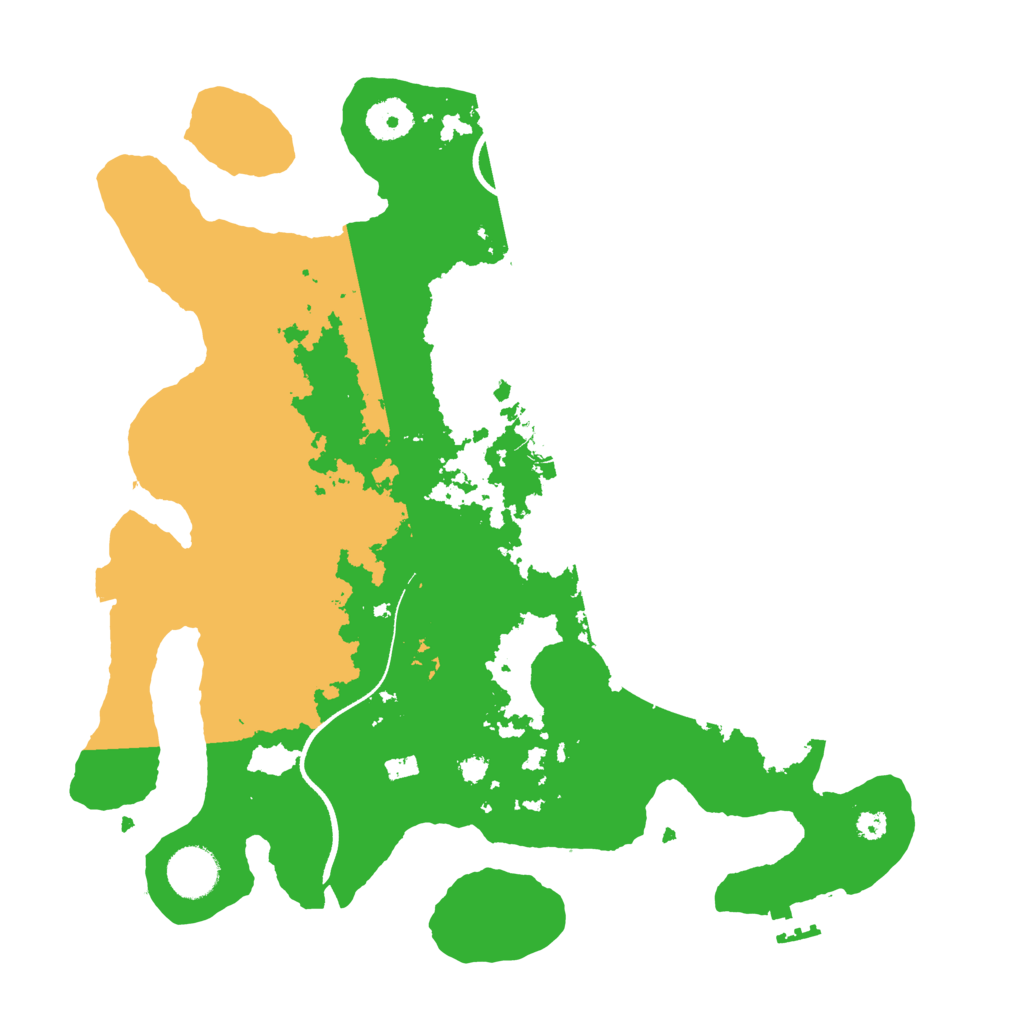 Biome Rust Map: Procedural Map, Size: 3500, Seed: 3001111