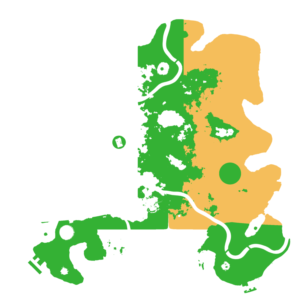 Biome Rust Map: Procedural Map, Size: 3700, Seed: 2109226444