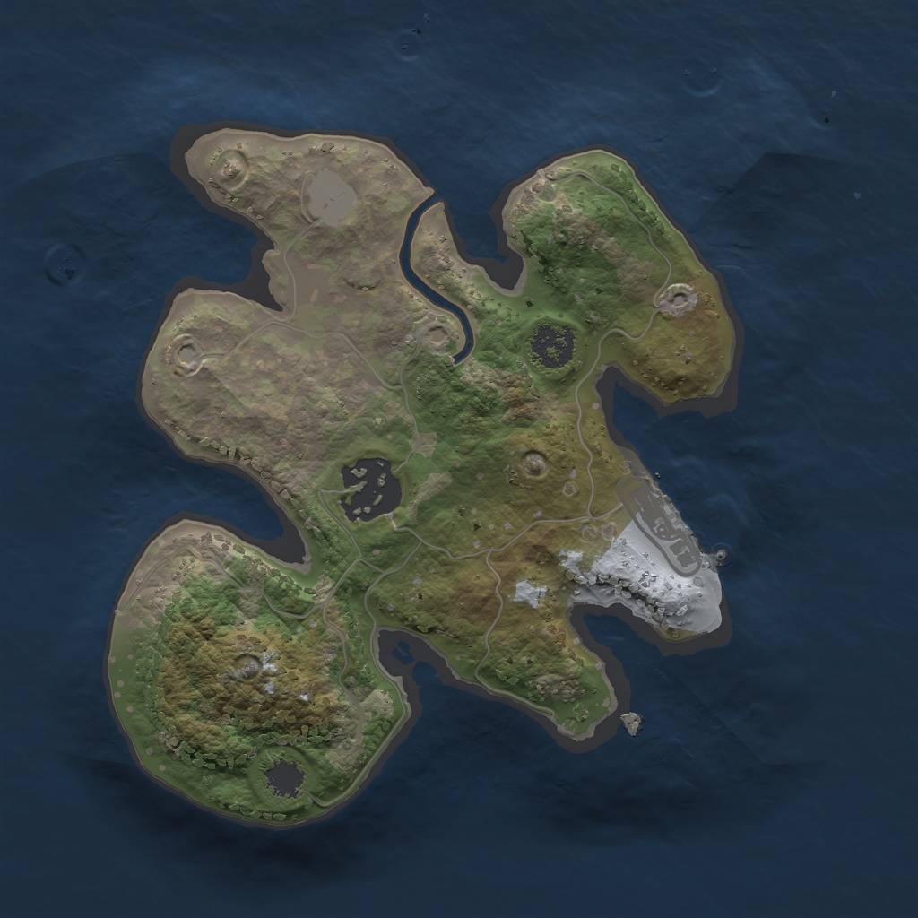 Rust Map: Procedural Map, Size: 2150, Seed: 756489, 7 Monuments