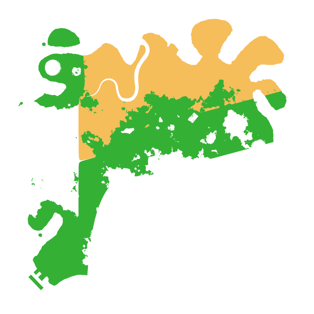 Biome Rust Map: Procedural Map, Size: 3500, Seed: 10272022