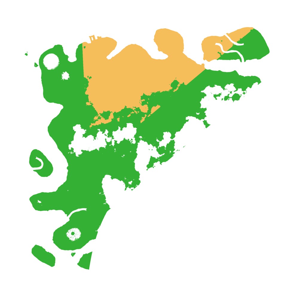 Biome Rust Map: Procedural Map, Size: 3500, Seed: 4662
