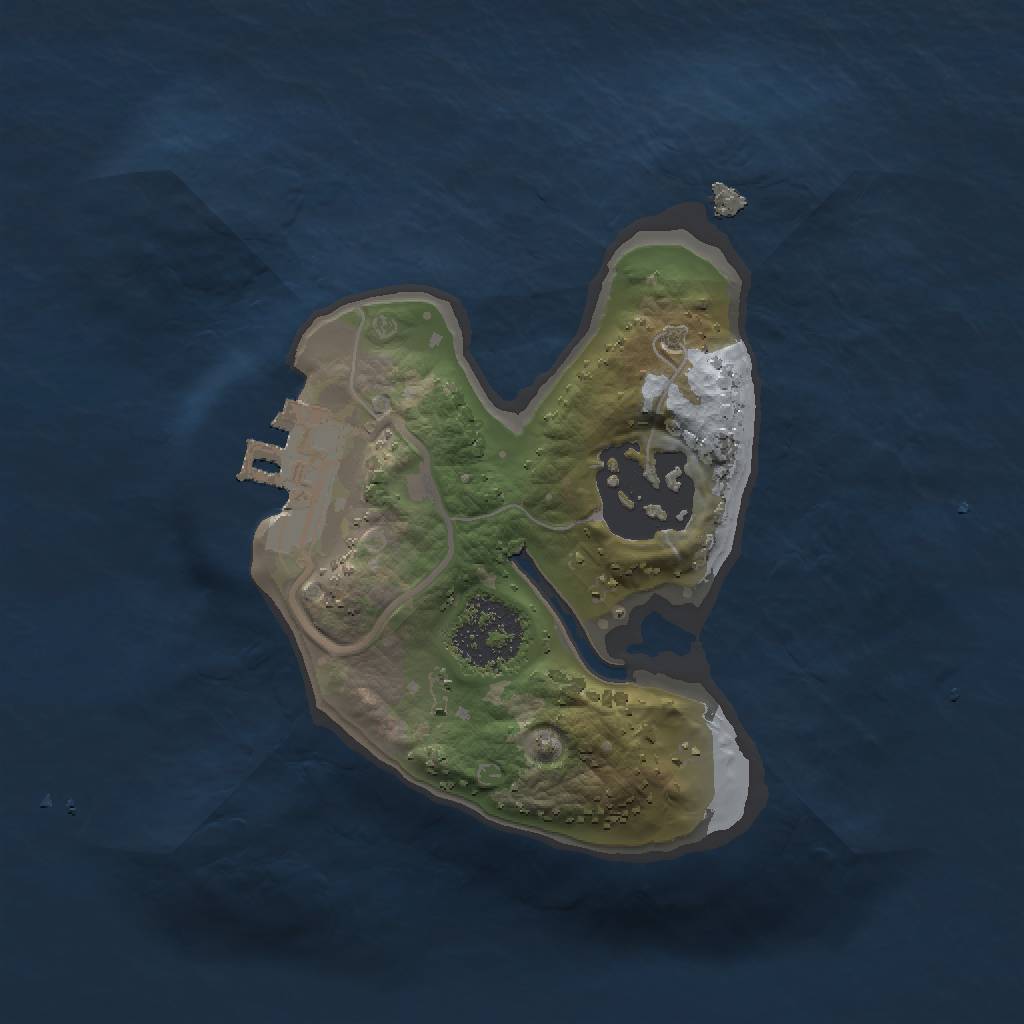 Rust Map: Procedural Map, Size: 1500, Seed: 45028444, 6 Monuments