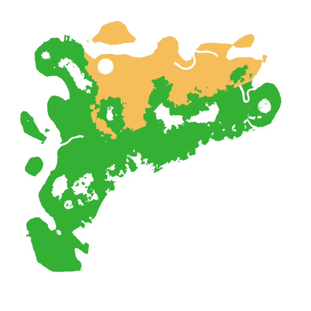 Biome Rust Map: Procedural Map, Size: 3500, Seed: 18825