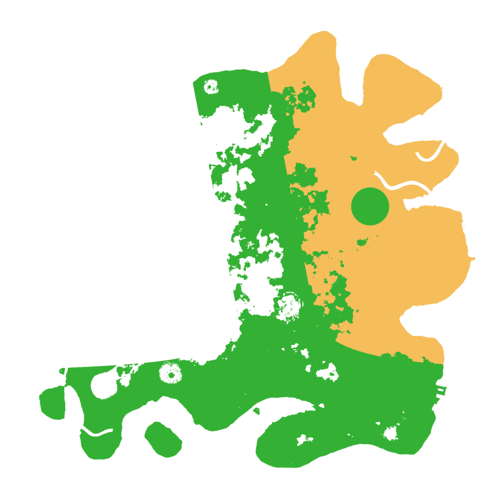 Biome Rust Map: Procedural Map, Size: 3500, Seed: 66202746