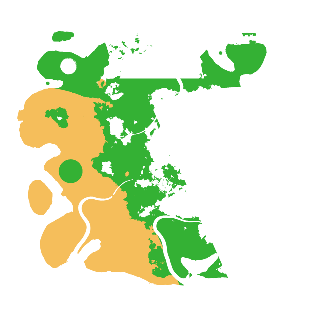 Biome Rust Map: Procedural Map, Size: 3500, Seed: 70766138